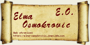 Elma Osmokrović vizit kartica